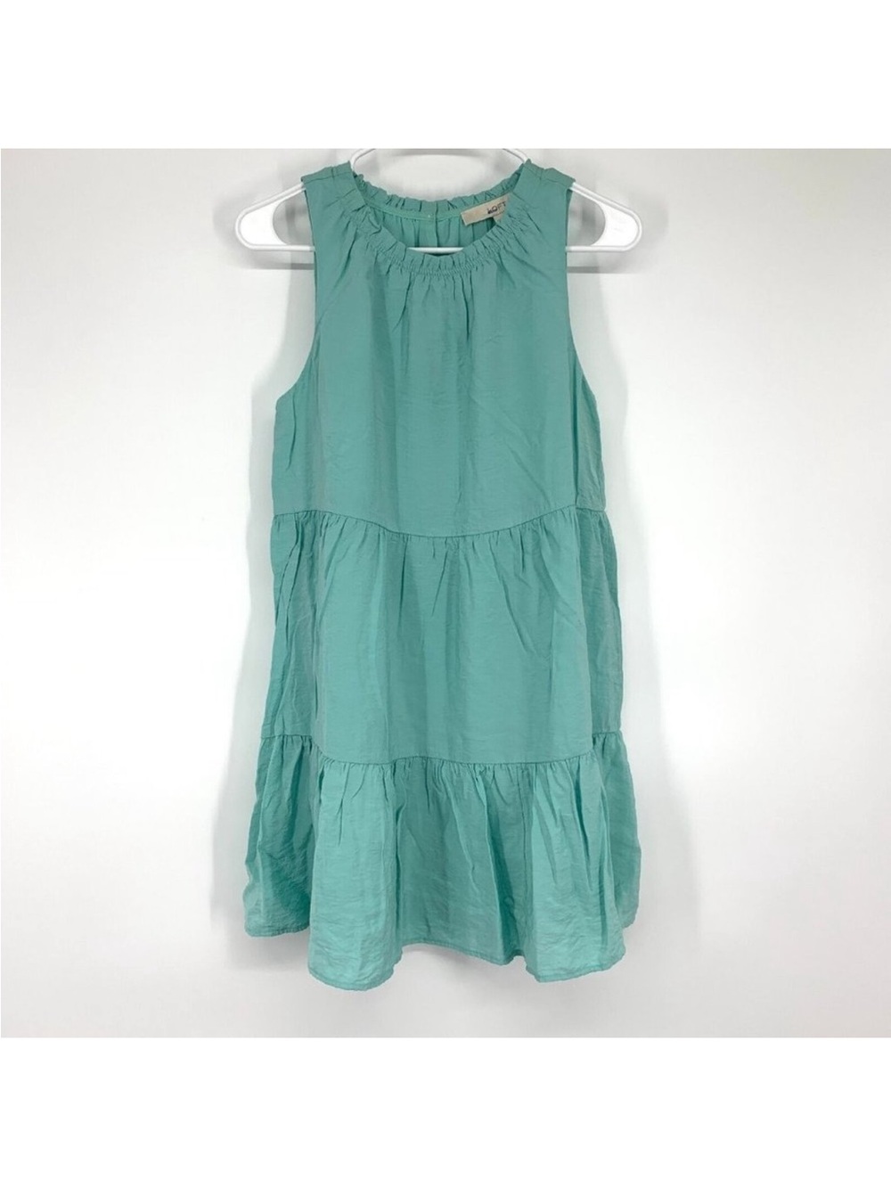 LOFT Dress Blue Tiered Swing
Sleeveless Mini